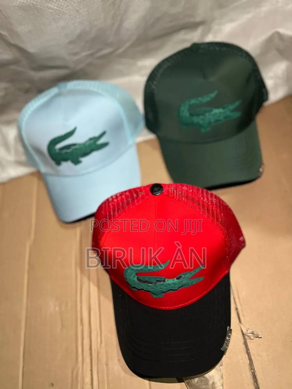 Versace and Lacoste Caps