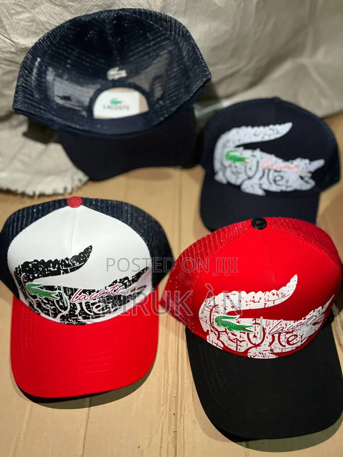 Versace and Lacoste Caps