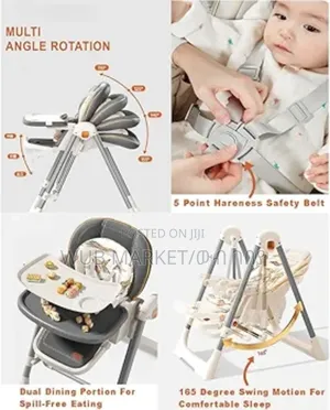 Multifunctional Baby High Chair and Swing