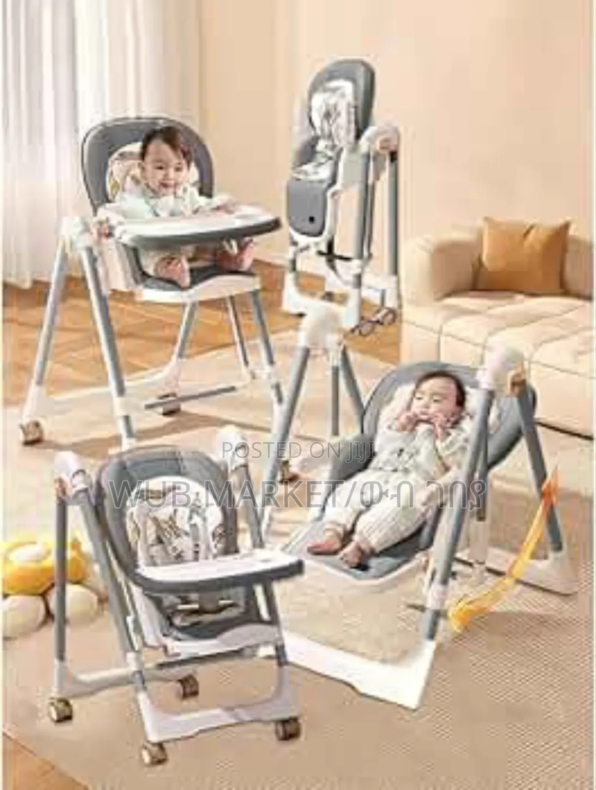 Multifunctional Baby High Chair and Swing