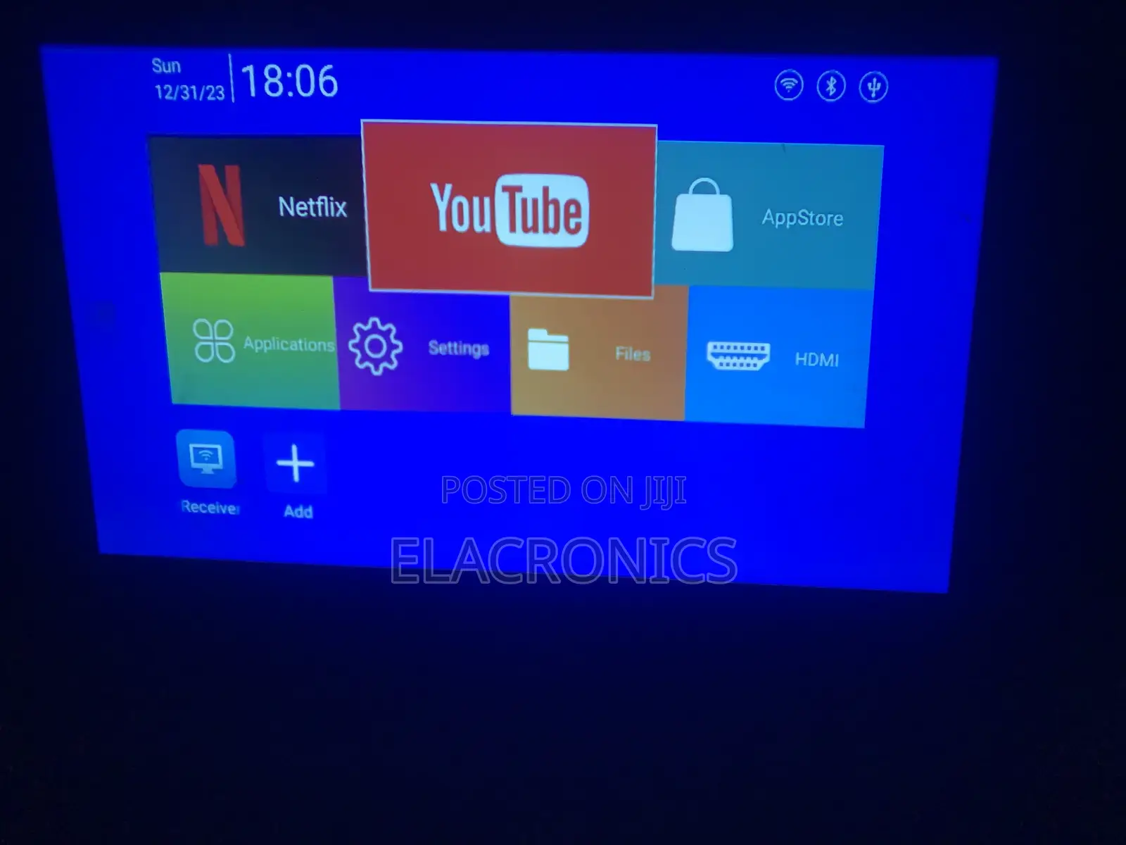 Pozzer Portable Multimedia Projector | Home Theater, Gaming Hdmi Usb