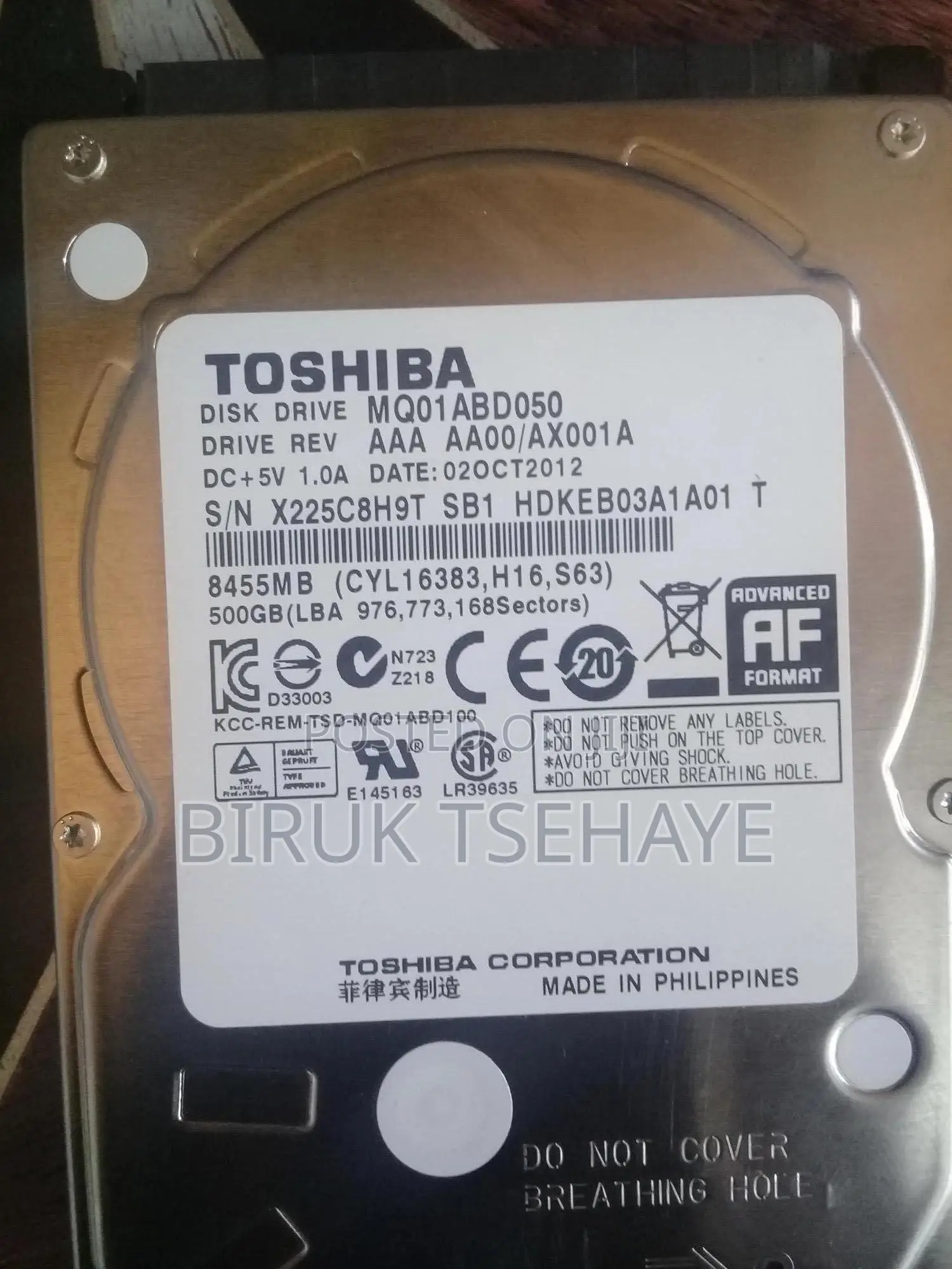 Toshiba Laptop Hard Dick