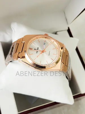 Tevise Men's Quartz Watch With a Gold- Tone Stainless Steel Strap.