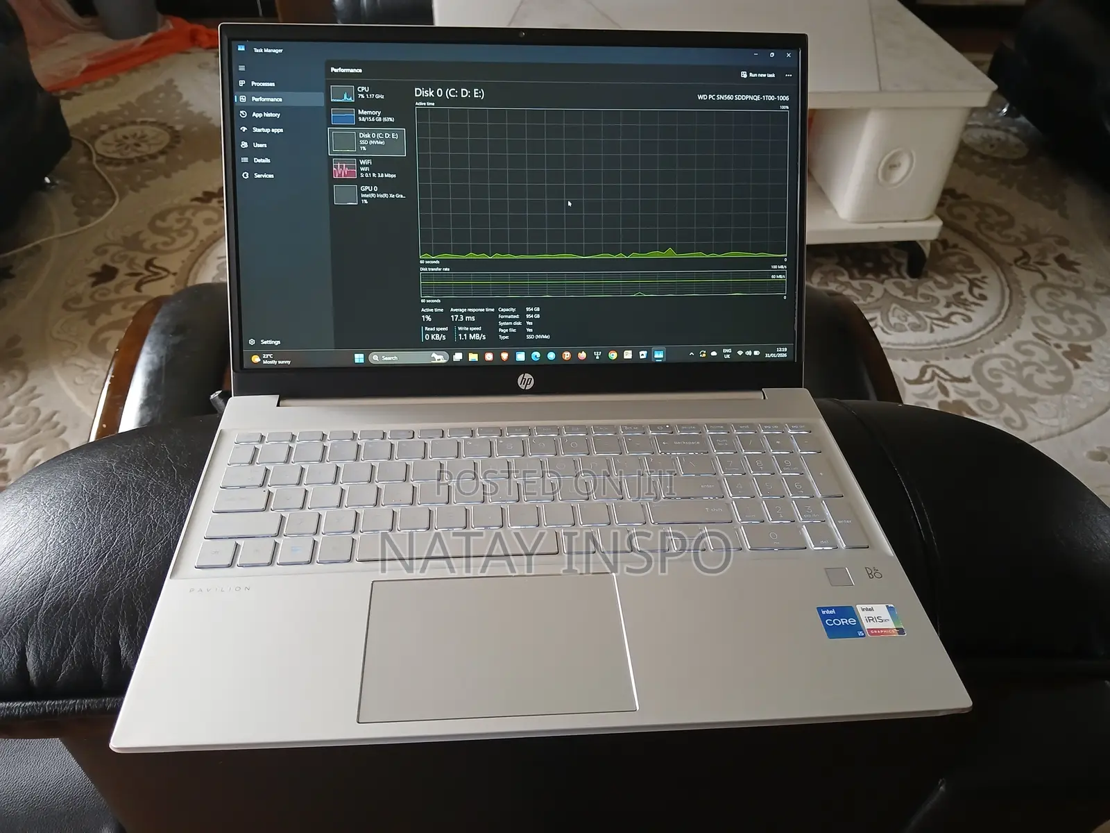 New Laptop HP Pavilion 15 16GB Intel Core I5 SSD 1T