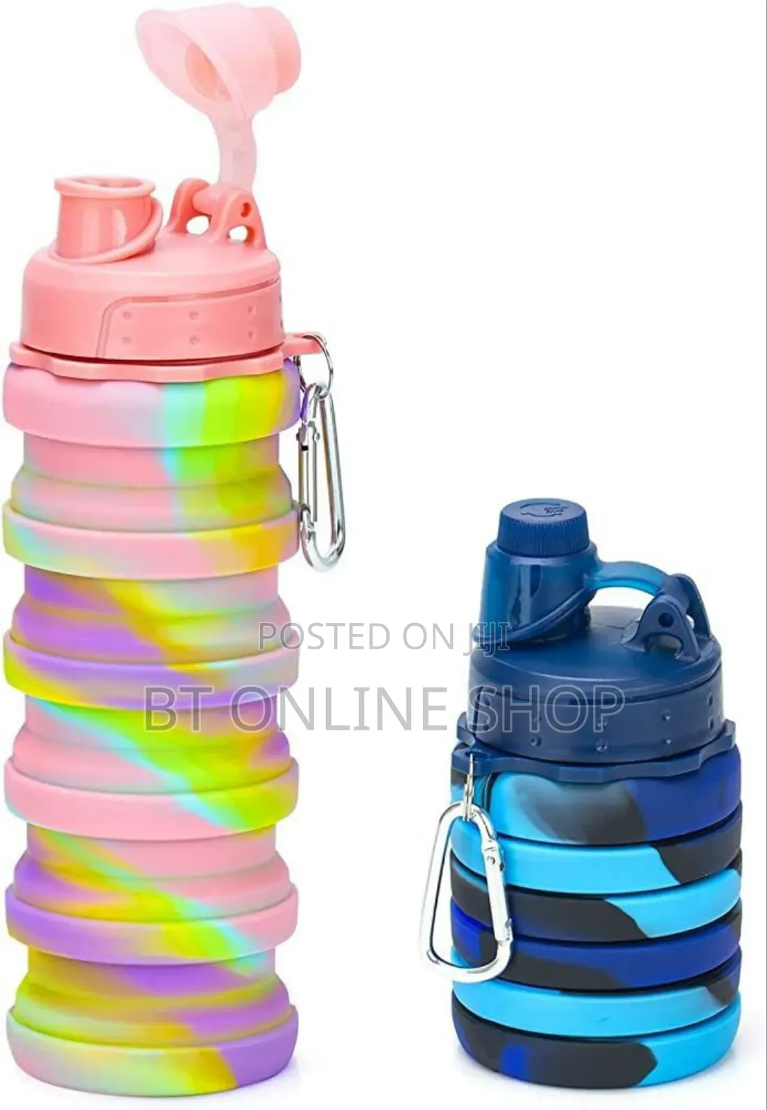 Foldable Silicone Water Bottle Bpa- Free