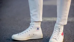 #Converse All Star Single Sole White