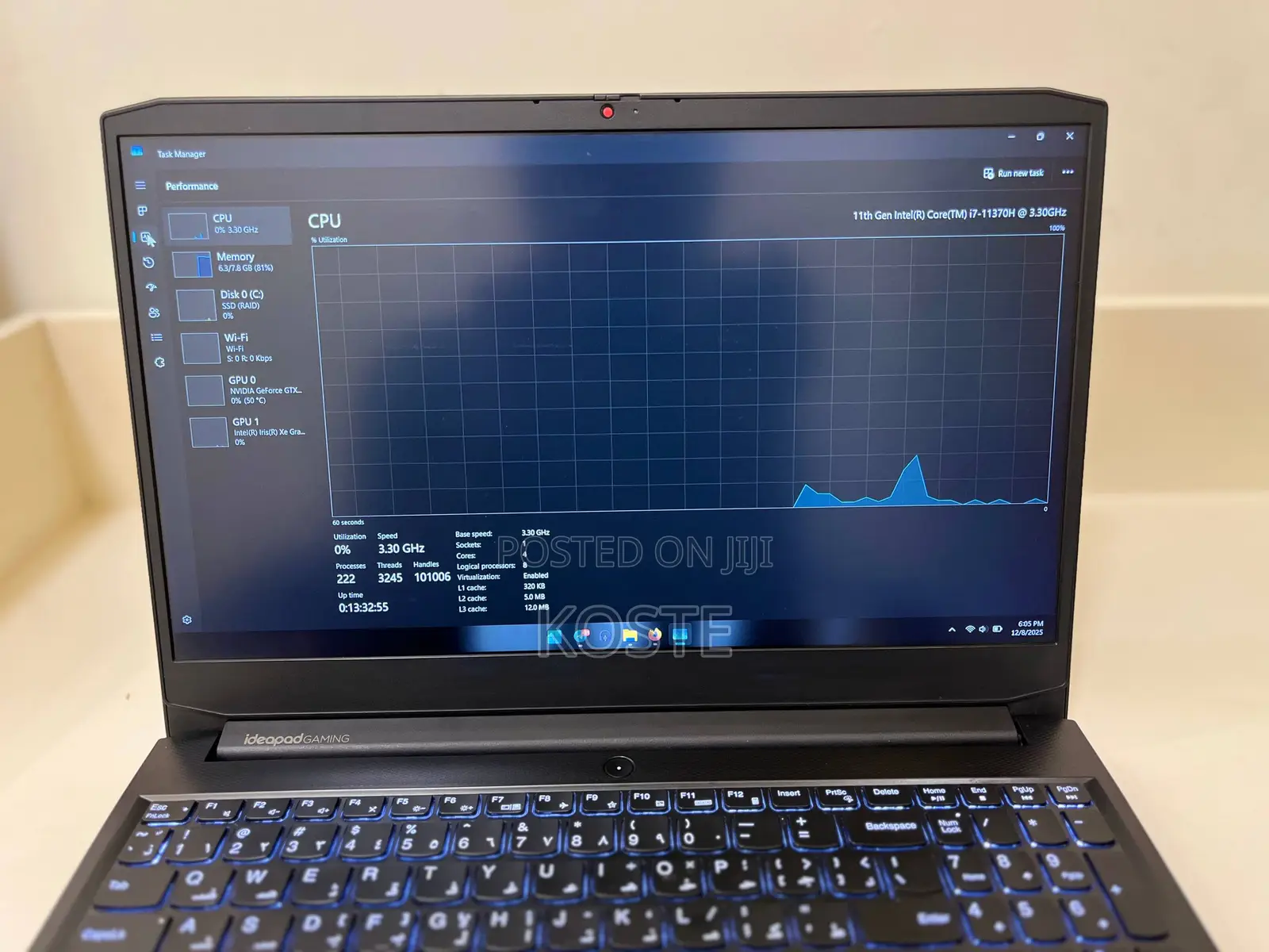 Laptop Lenovo Ideapad Gaming 3 8GB Intel Core I7 SSD 1T