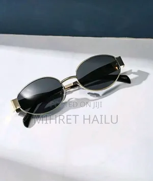 Retro Oval Fashion Metal Fashion Glasses, Classic Design for Outdoor