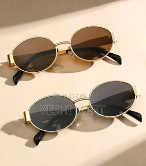 Retro Oval Fashion Metal Fashion Glasses, Classic Design for Outdoor,