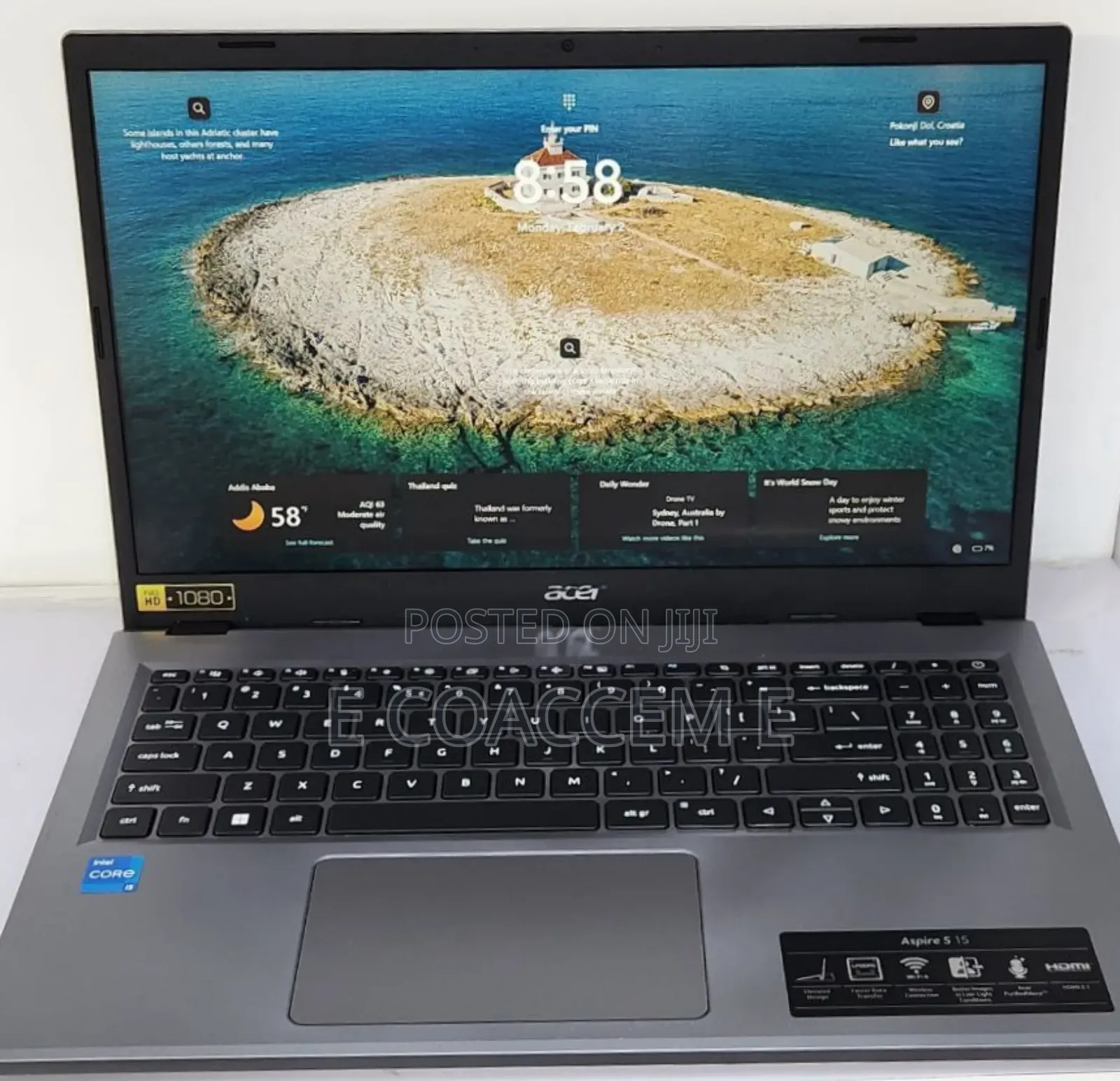 New Laptop Acer 8GB Intel Core I5 SSD 512GB