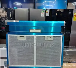 Kitchen Hood, Likely in a 60x60 Cm Size and Stainless Steel Finish.