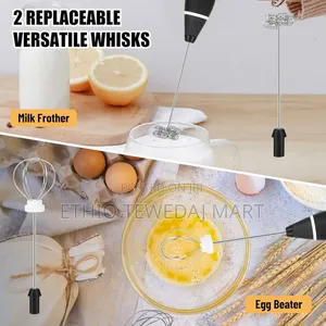 Rechargeable Electric Milk Frother ትልቁ