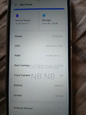 New Tecno Pop 10 128 GB Blue