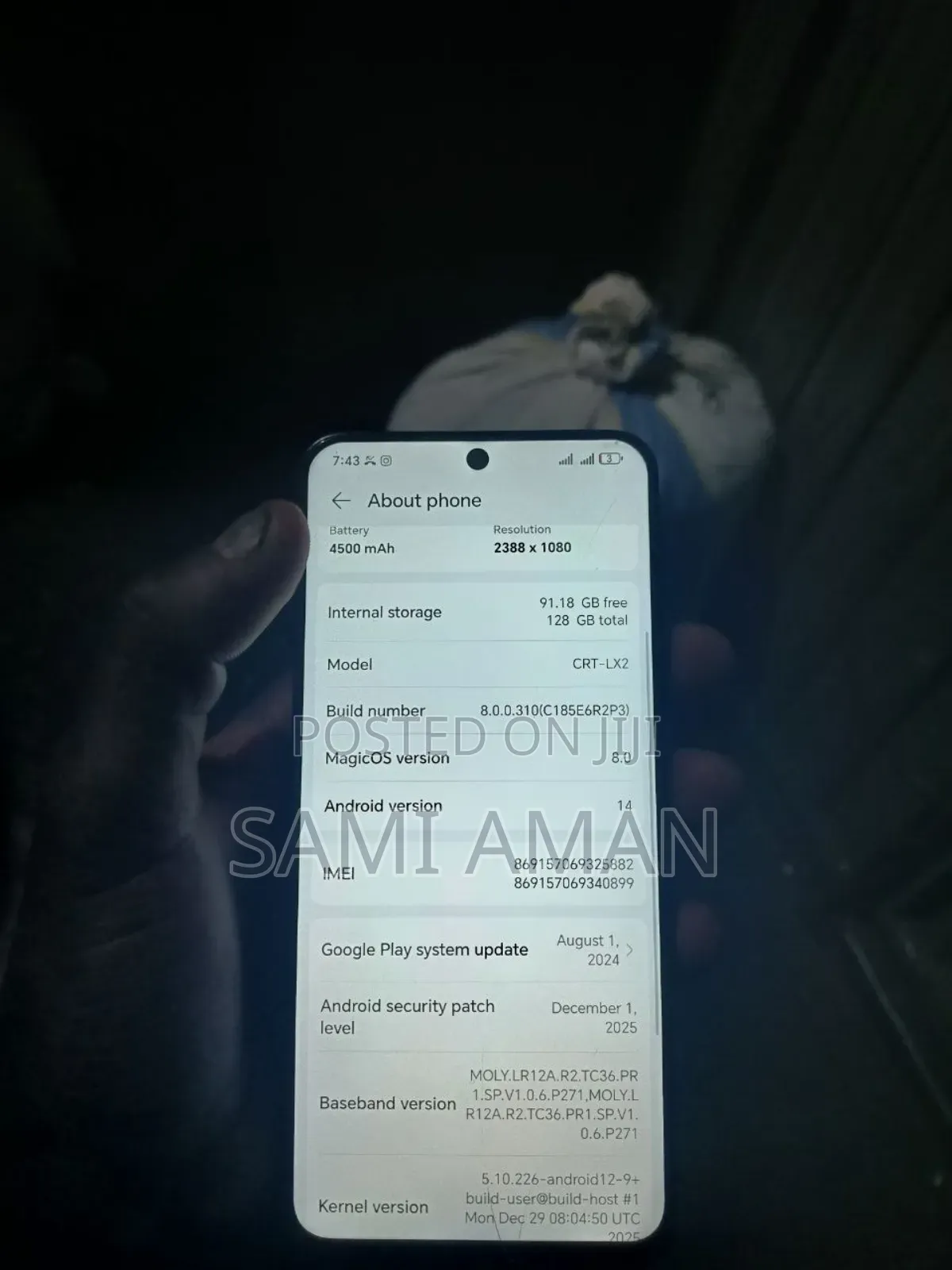 Honor X8a 128 GB Black