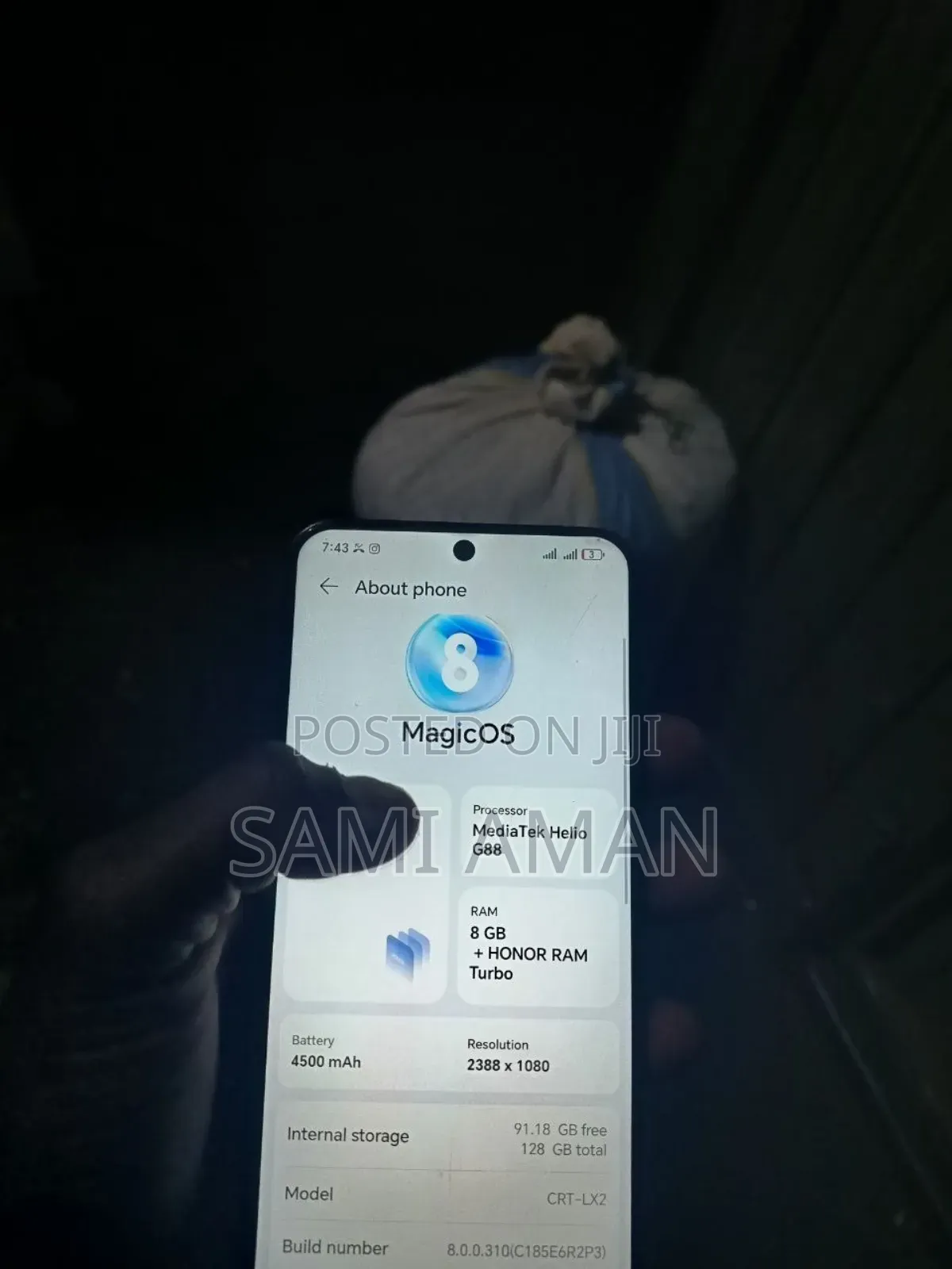 Honor X8a 128 GB Black