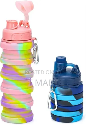 Foldable Silicone Water Bottle Bpa- Free