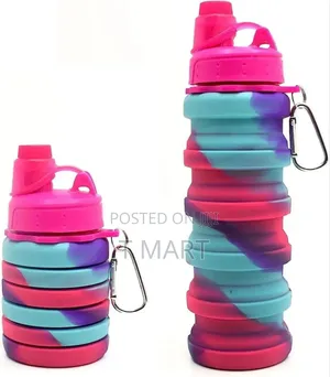 Foldable Silicone Water Bottle Bpa- Free