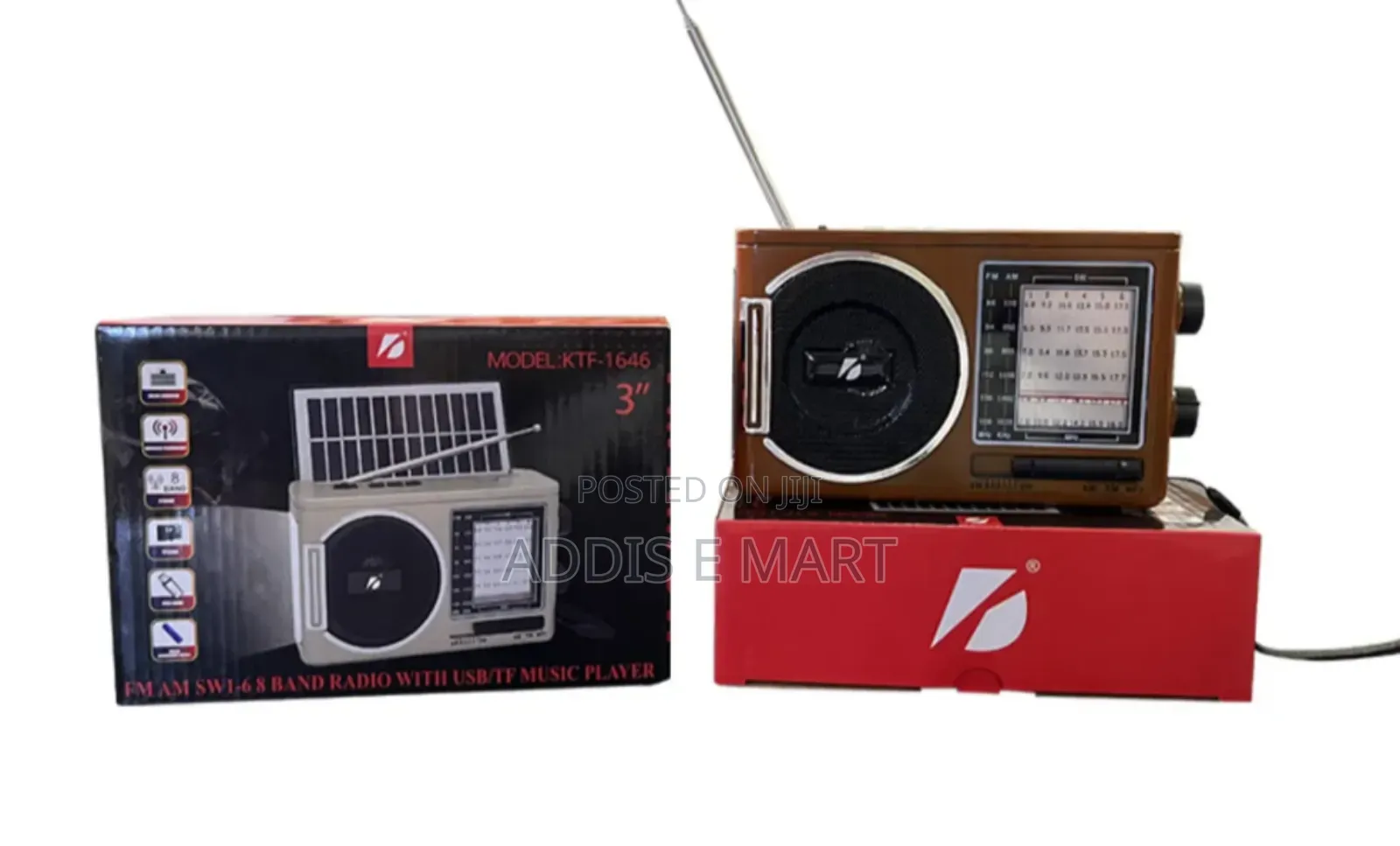 Multi-Function Solar Radio With Speaker
