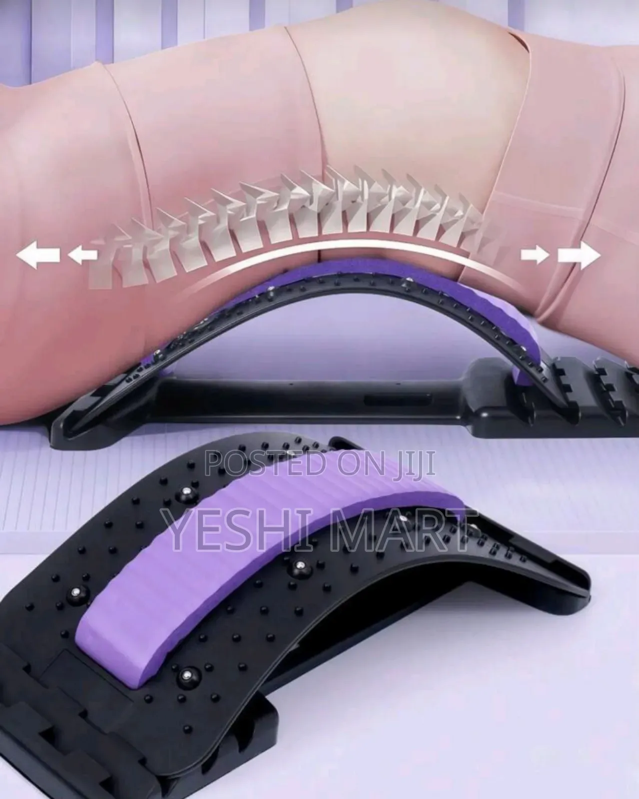 Back Stretcher Multi-Level Adjustable Massager Waist Neck Fitness Lumb