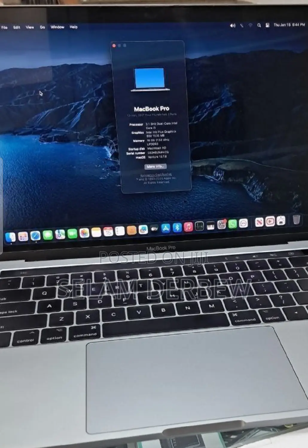 New Laptop Apple MacBook Pro 2017 16GB Intel Core I5 SSD 256GB