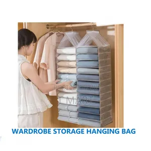 Wardrobe Space With Layer Hanging Storage Bag