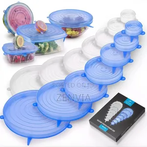 Super Stretch Silicon Lids ( 6 Pcs)/Free Delivery/