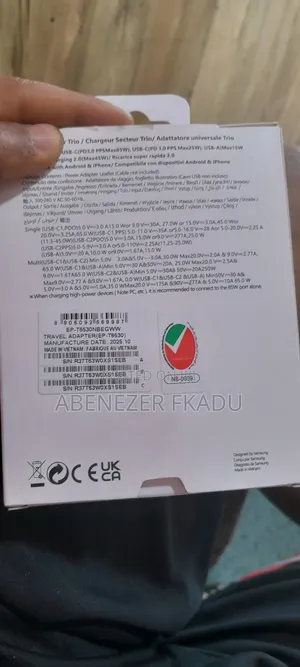 85w Pd Sumsung Charger Power Adapter