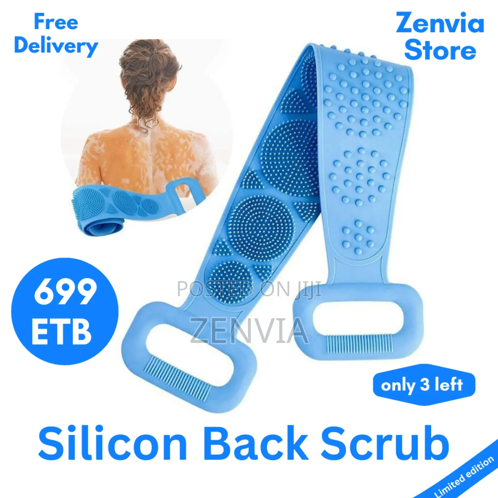 Silicon Back Scrub /🔴Free Delivery/