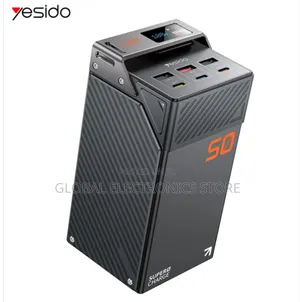 50000mah Pd 65w Fast Charging Zinc Alloy Led Screen Display Power Bank