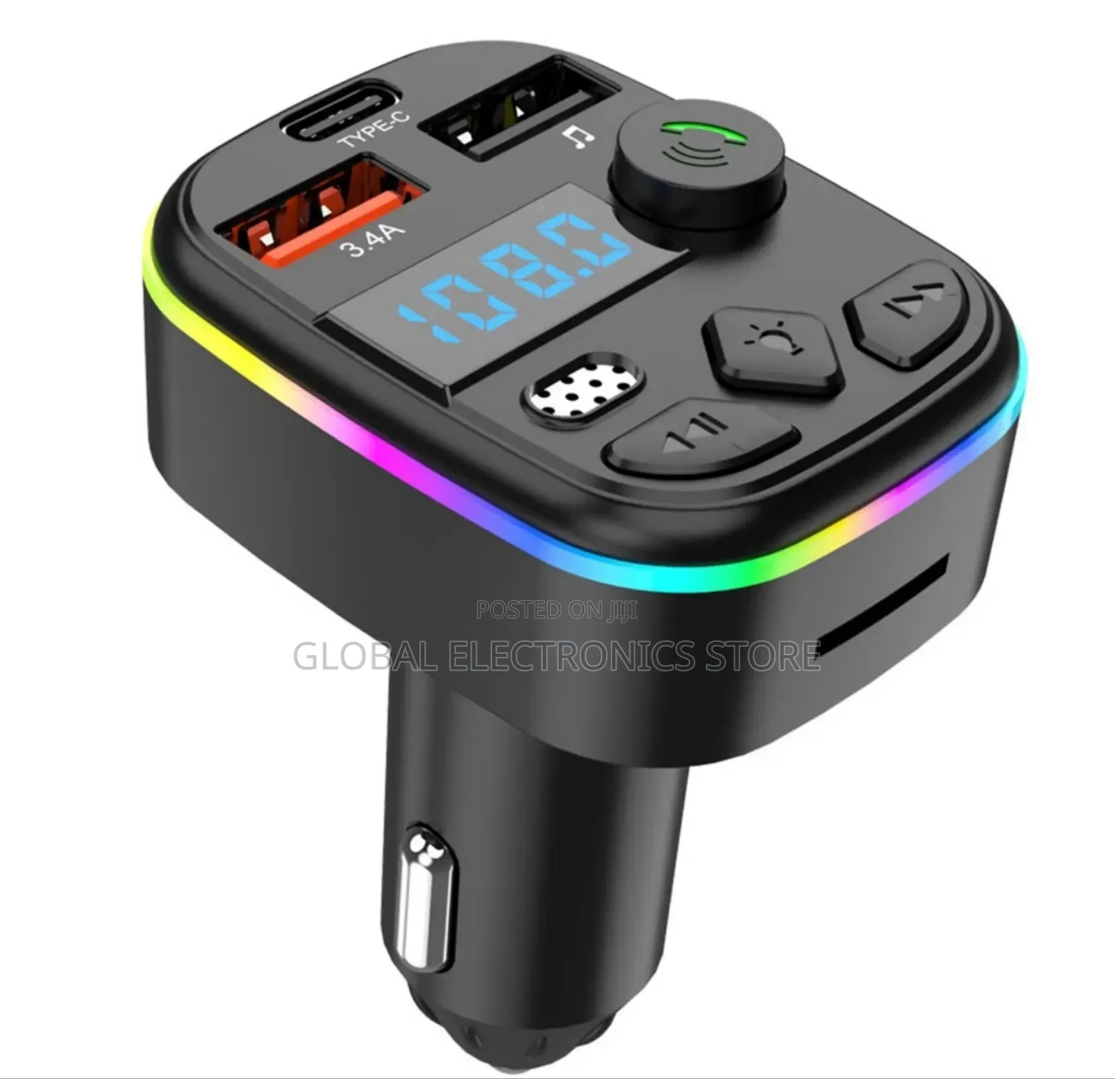 Car Mp3 Player Bt5.3 Handsfree Call Dual Usb Charger Portable Car Fm