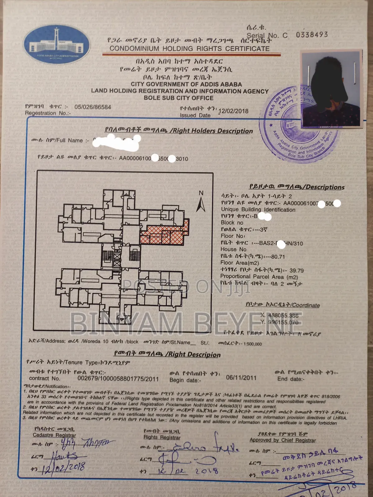 Furnished 2bdrm Condo in 40/60 Condominium, Bole for sale