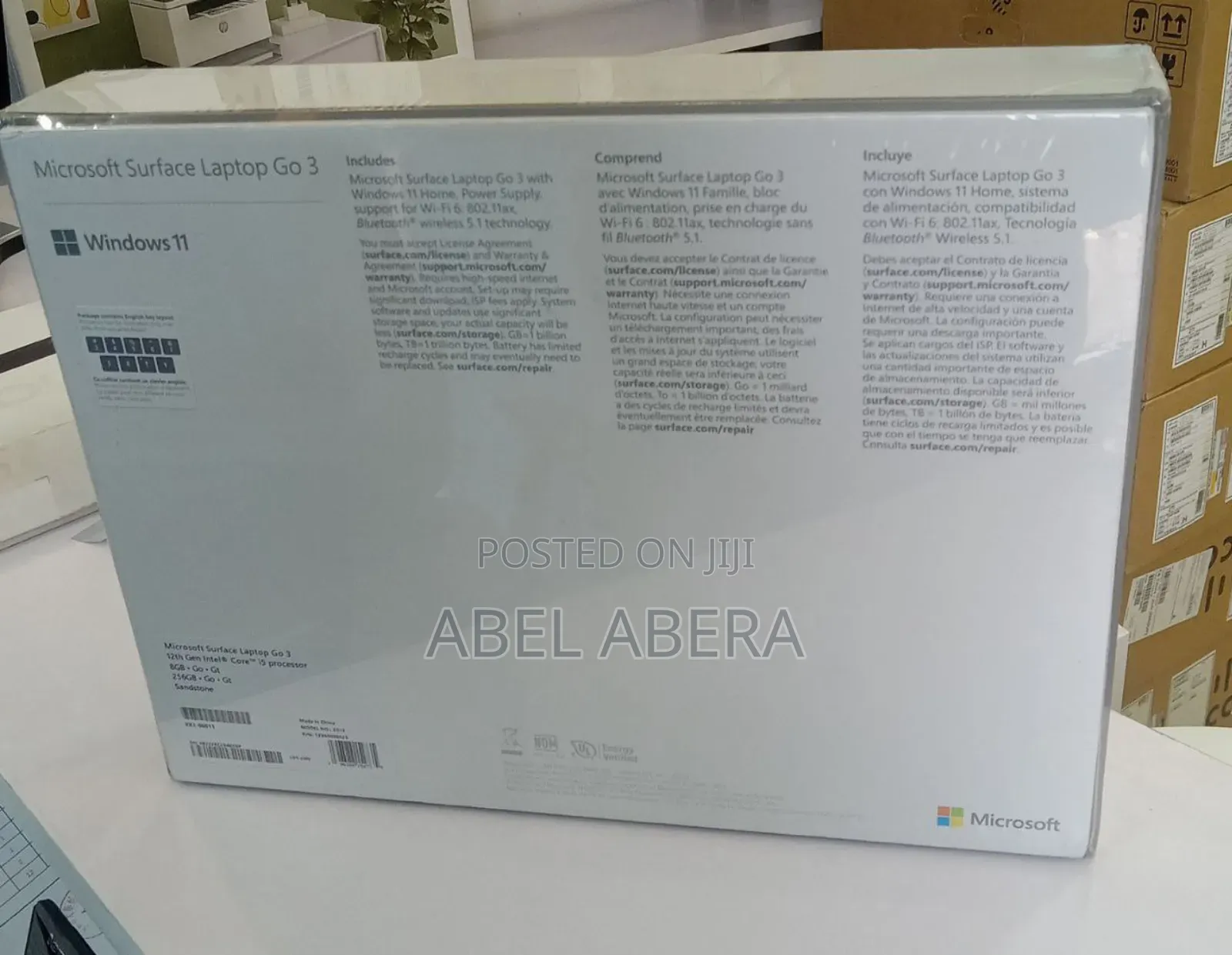 New Laptop Microsoft Surface Go 3 8GB Intel Core I5 SSD 256GB