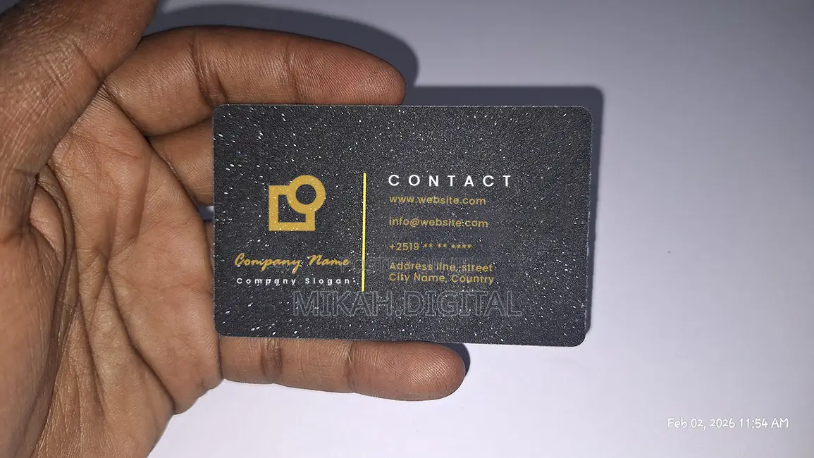 Shining Mesh Business Card Design + Printing Free Delivery