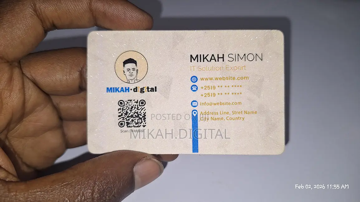 Shining Mesh Business Card Design + Printing Free Delivery