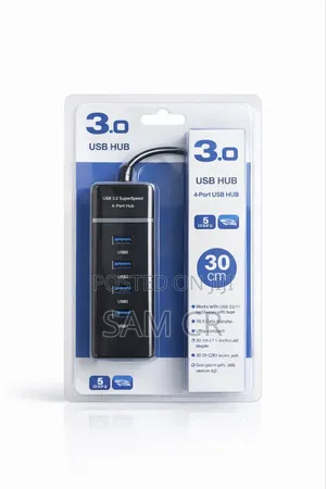 4-Port Usb 3.0 Ultra-Slim Hub | 5gbps High Speed