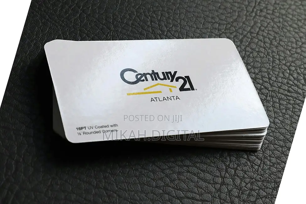 250g Glossy Business Card Design + Printing Free Delivery