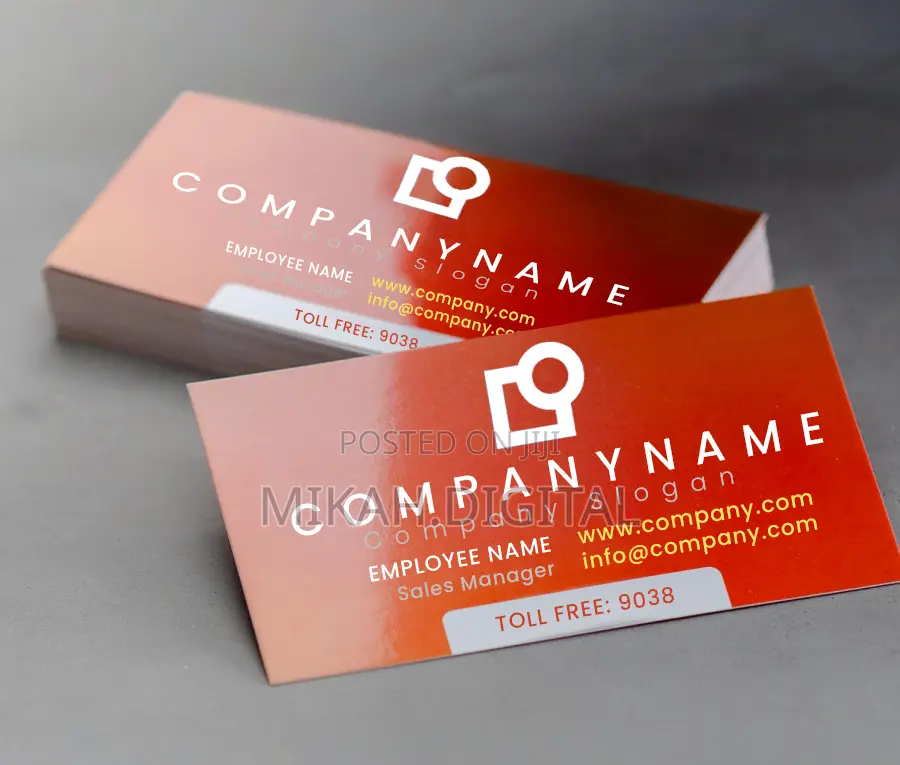300g Laminated Quality Business Card Design + Printing Free Delivery