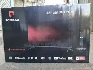 Popular 32" Led Smart Tv. Display: 32" Led, Ultra Hd Ready