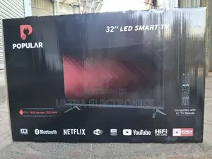 Popular 32" Led Smart Tv. Display: 32" Led, Ultra Hd Ready