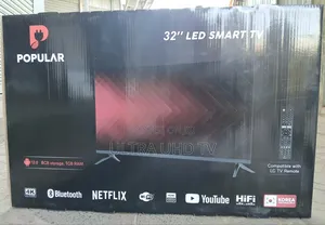 Popular 32" Led Smart Tv. Display: 32" Led, Ultra Hd Ready