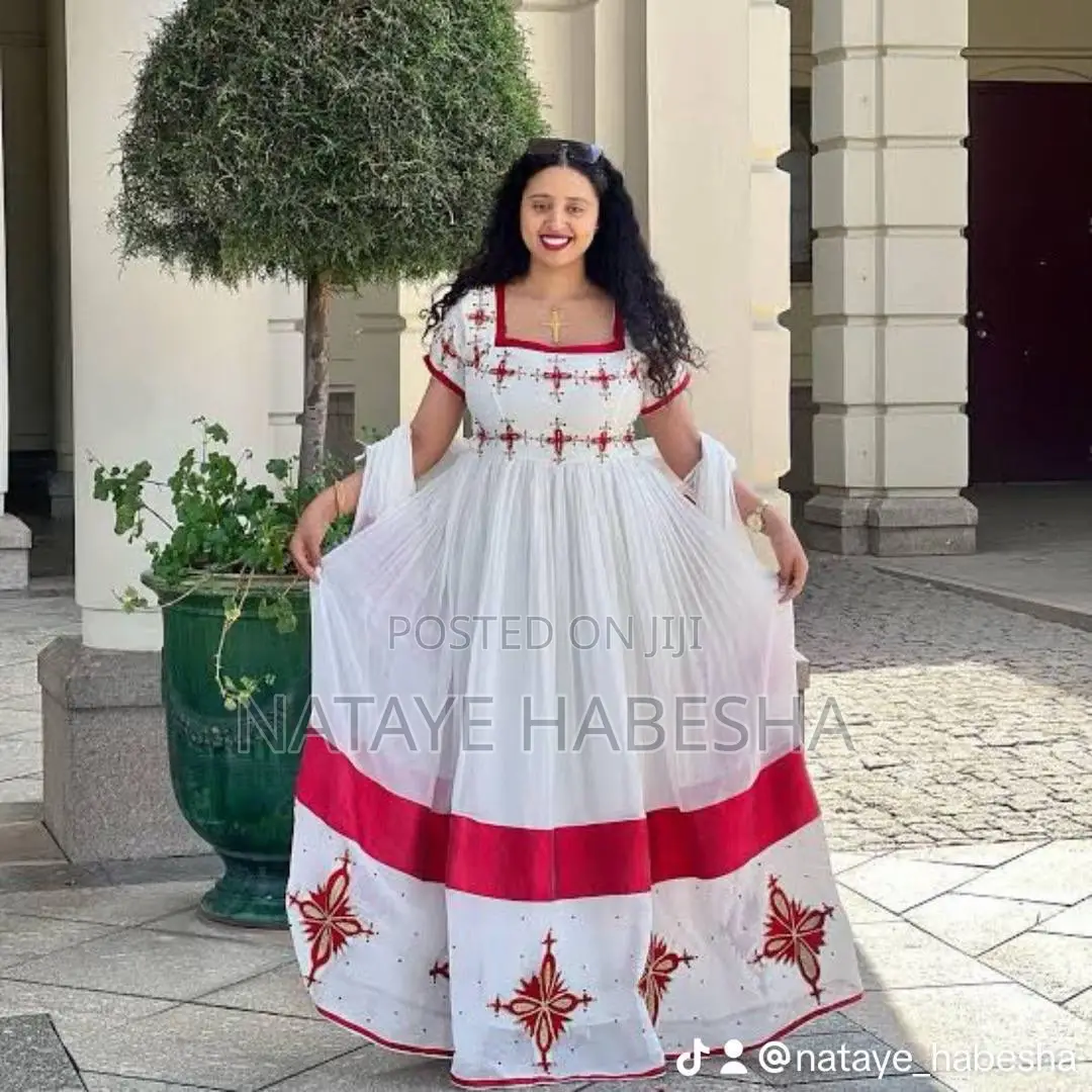 Habesha Kemis Habesha Dress ሽፎን የሀበሻ ቀሚስ አልባሳት Traditional Clothes