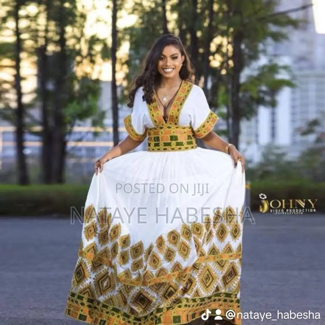 Habesha Kemis Habesha Dress ሽፎን የሀበሻ ቀሚስ አልባሳት Traditional Clothes