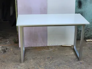 120 Cm Cream Color Table ( ጠረጴዛ ) - Free Delivery Included