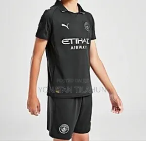 Manchester City 25/26 Black Kids Kit
