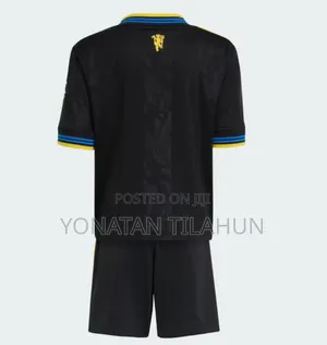 Manchester United 25/26 Black Kids Kit