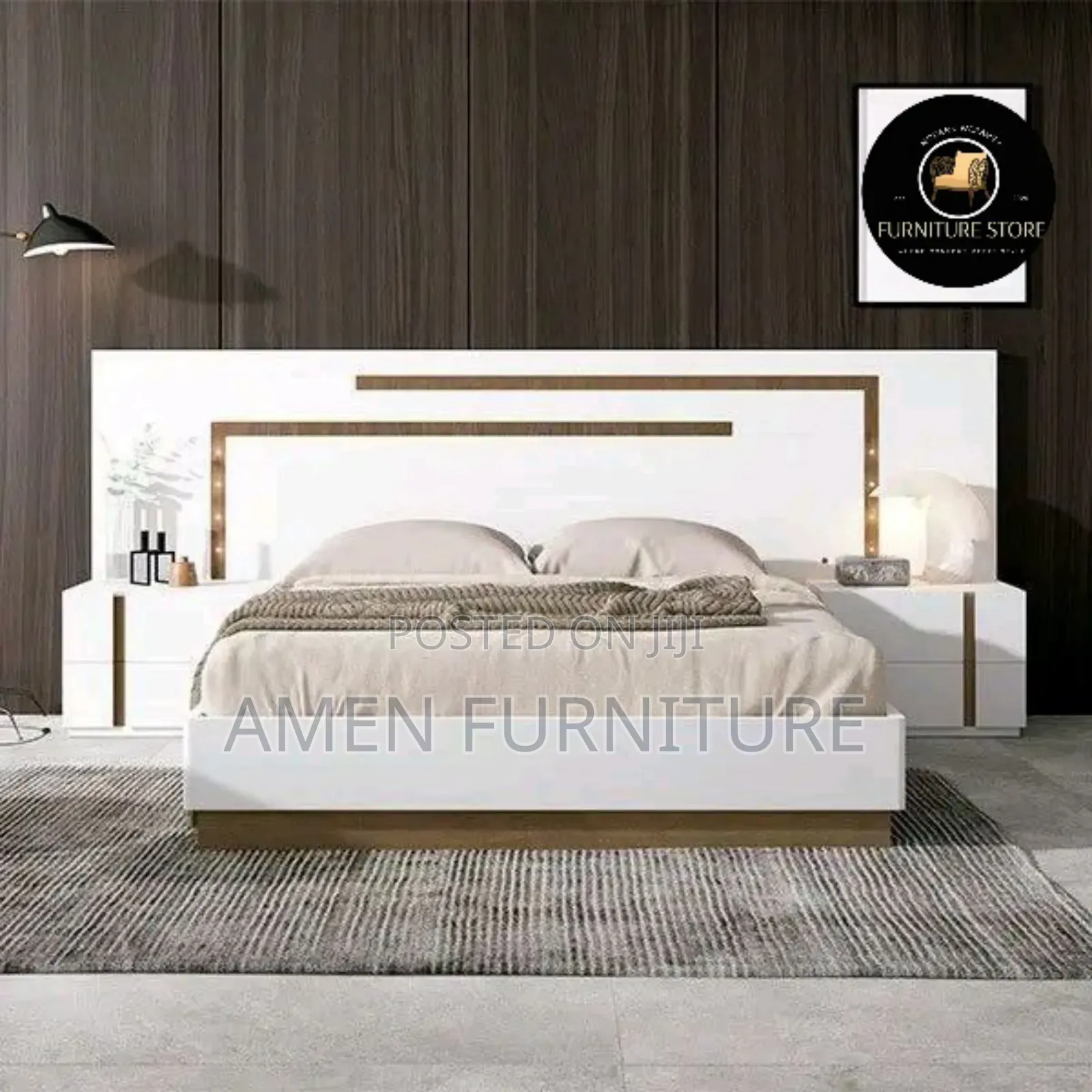 Bedwithframeand Closet