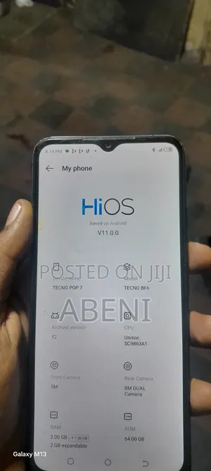 Tecno Pop 7 64 GB Black