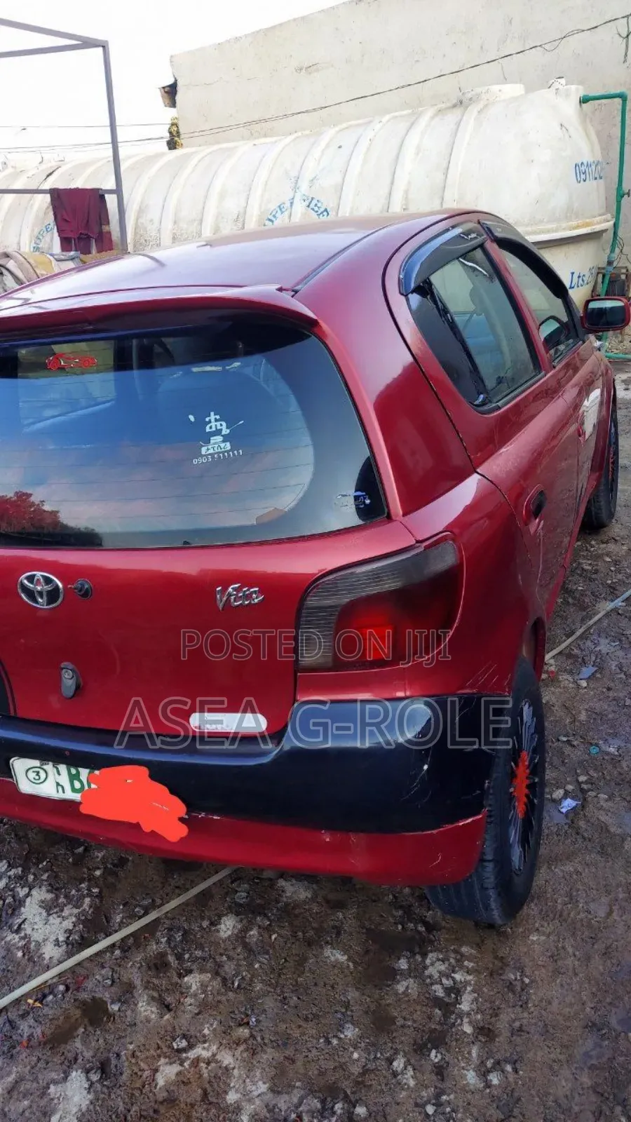 Toyota Vitz 2001 Burgundy