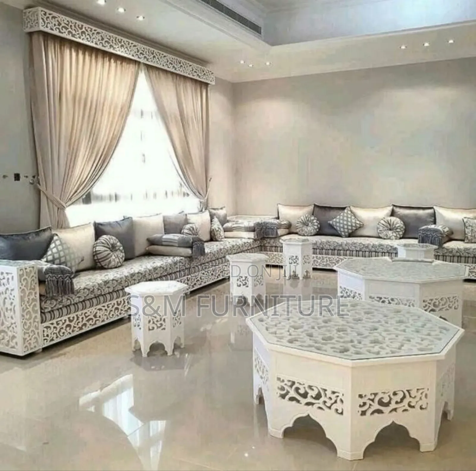 Fashionable Arabian Majlis With Waterproof Cutain. አረቢያን መጅሊስ
