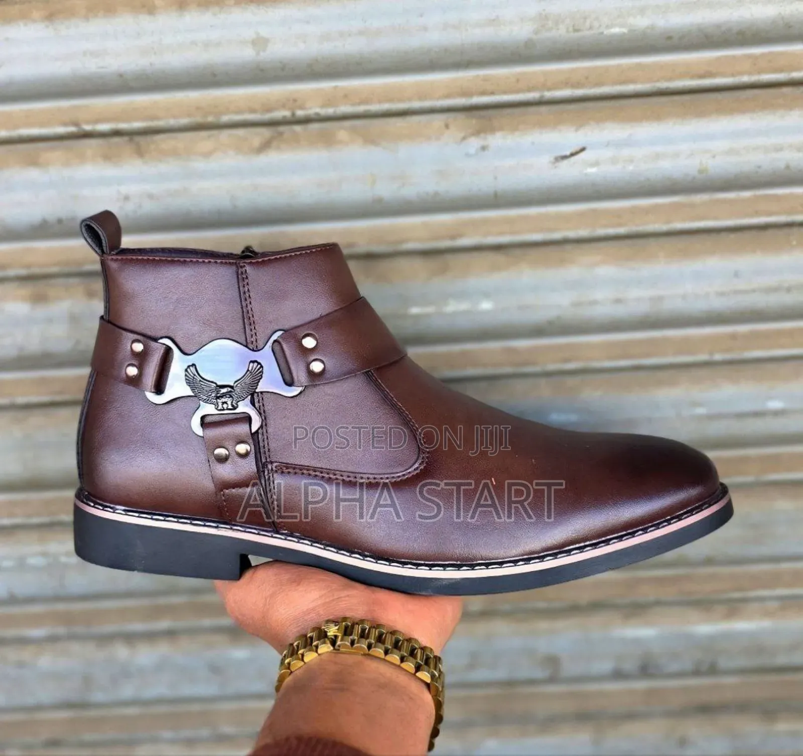 Chelsea Boots High Master Quality Smooth Gf for Man's